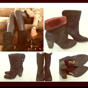 UGG leather booties